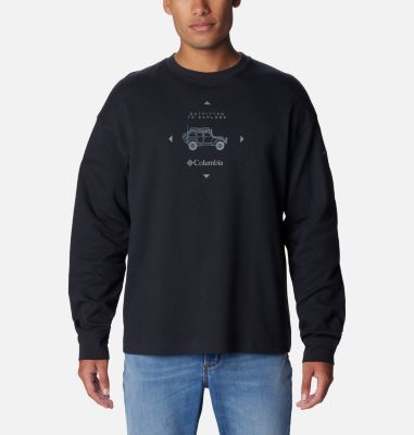 Columbia Men's Duxbery Relaxed Long Sleeve Crew - M - Black