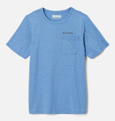 Columbia Boys' Tech Trail T-Shirt - XS - Blue