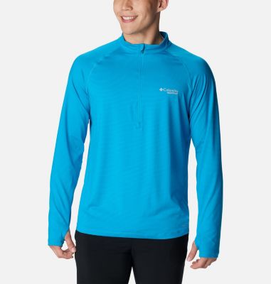 Columbia Men's Endless Trail Half Zip Mesh Long Sleeve Shirt - S