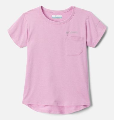 Columbia Girls' Tech Trail T-Shirt - L - Purple