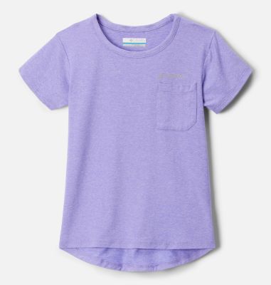 Columbia Girls' Tech Trail T-Shirt - S - Purple