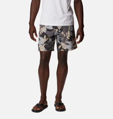 Columbia Men's Summertide Stretch Printed Shorts - L - Grey