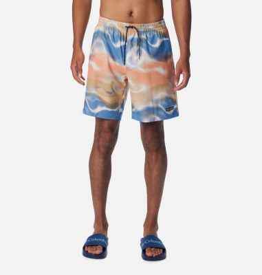 Columbia Men's Summertide Stretch Printed Shorts - XXL - Beige