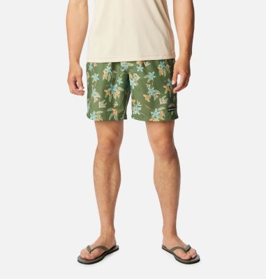 Columbia Men's Summertide Stretch Printed Shorts - XL - Green