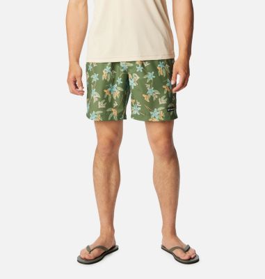 Columbia Men's Summertide Stretch Printed Shorts - XL -  Canteen