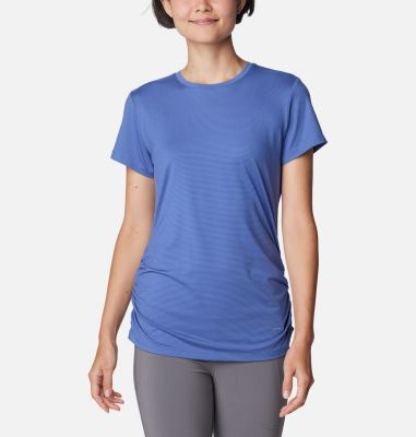 Columbia Women's Leslie Falls Short Sleeve Shirt - XL - Purple