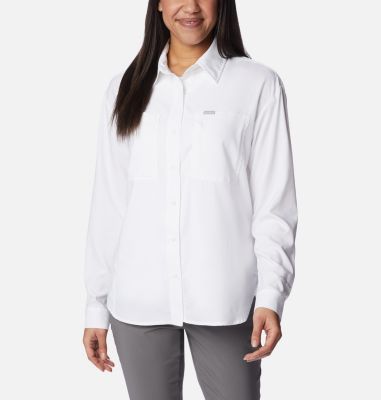Columbia Women's Silver Ridge Utility Long Sleeve Shirt - L -