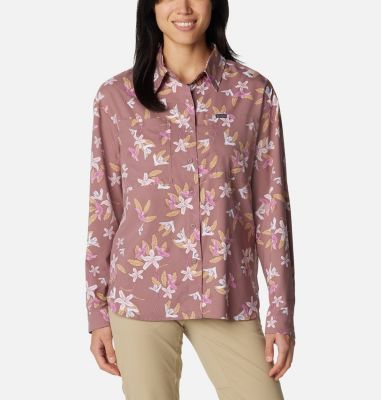 Columbia Women's Silver Ridge Utility Patterned Long Sleeve Shirt