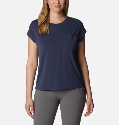 Columbia Women's Boundless Trek T-Shirt - M - Blue