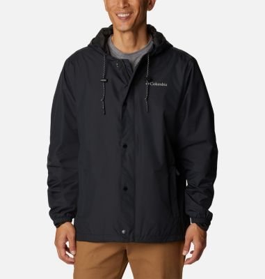 Columbia Men's Cedar Cliff Rain Jacket - Tall - 3XT - Black