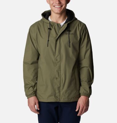 Columbia Men's Cedar Cliff Rain Jacket - XL - Green