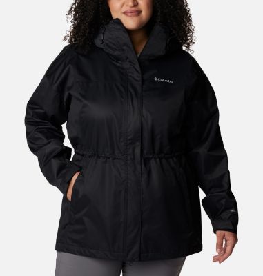 Columbia Women's Hikebound Long Jacket - Plus - 1X - Black