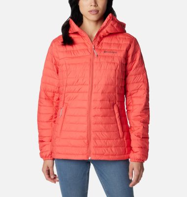 Columbia Women's Silver Falls Hooded Jacket - L - OrangePink