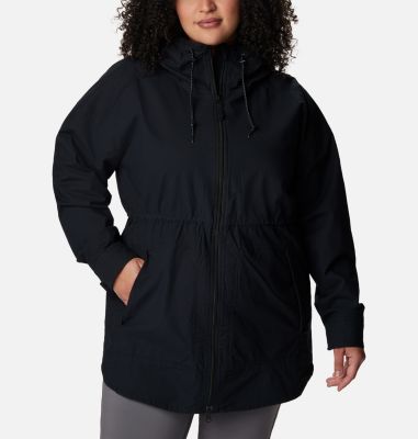 Columbia Women's Sage Lake Long Lined Jacket - Plus - 2X - Black