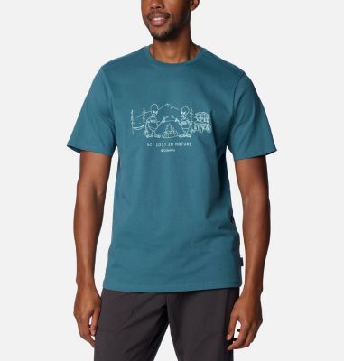 Columbia Men's Explorers Canyon Short Sleeve T-Shirt - S - Green