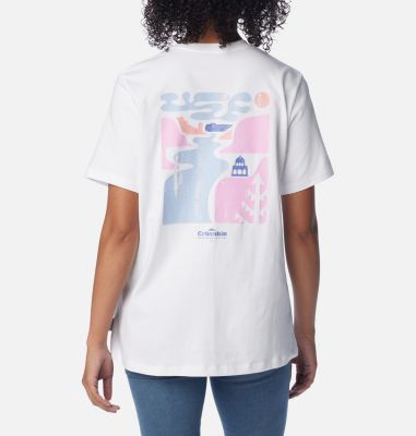 Columbia Women's Boundless Beauty Logo Short Sleeve T-Shirt - XL