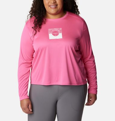 Columbia Women's Summerdry  Graphic Long Sleeve Shirt - Plus Size-