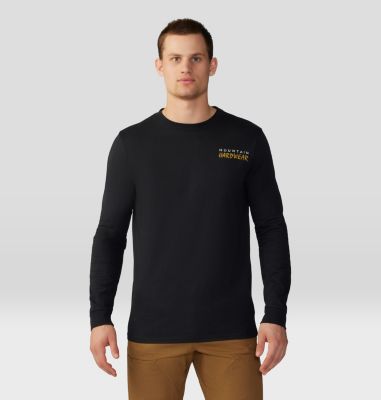 Mountain Hardwear Logo Landscape Long Sleeve - XL - Black