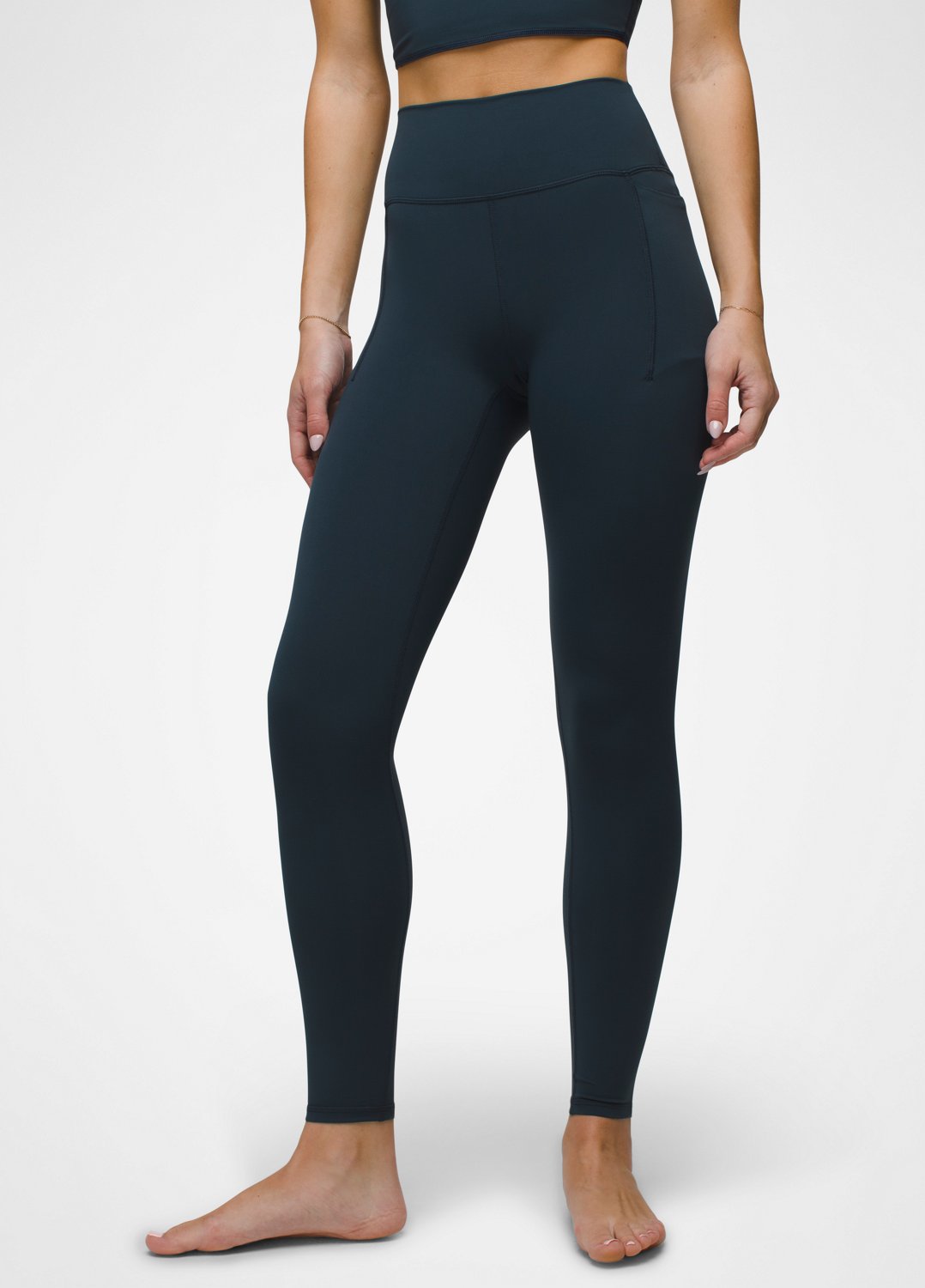 Womens prAna Luxara™ Pocket Legging - Stormy Night
