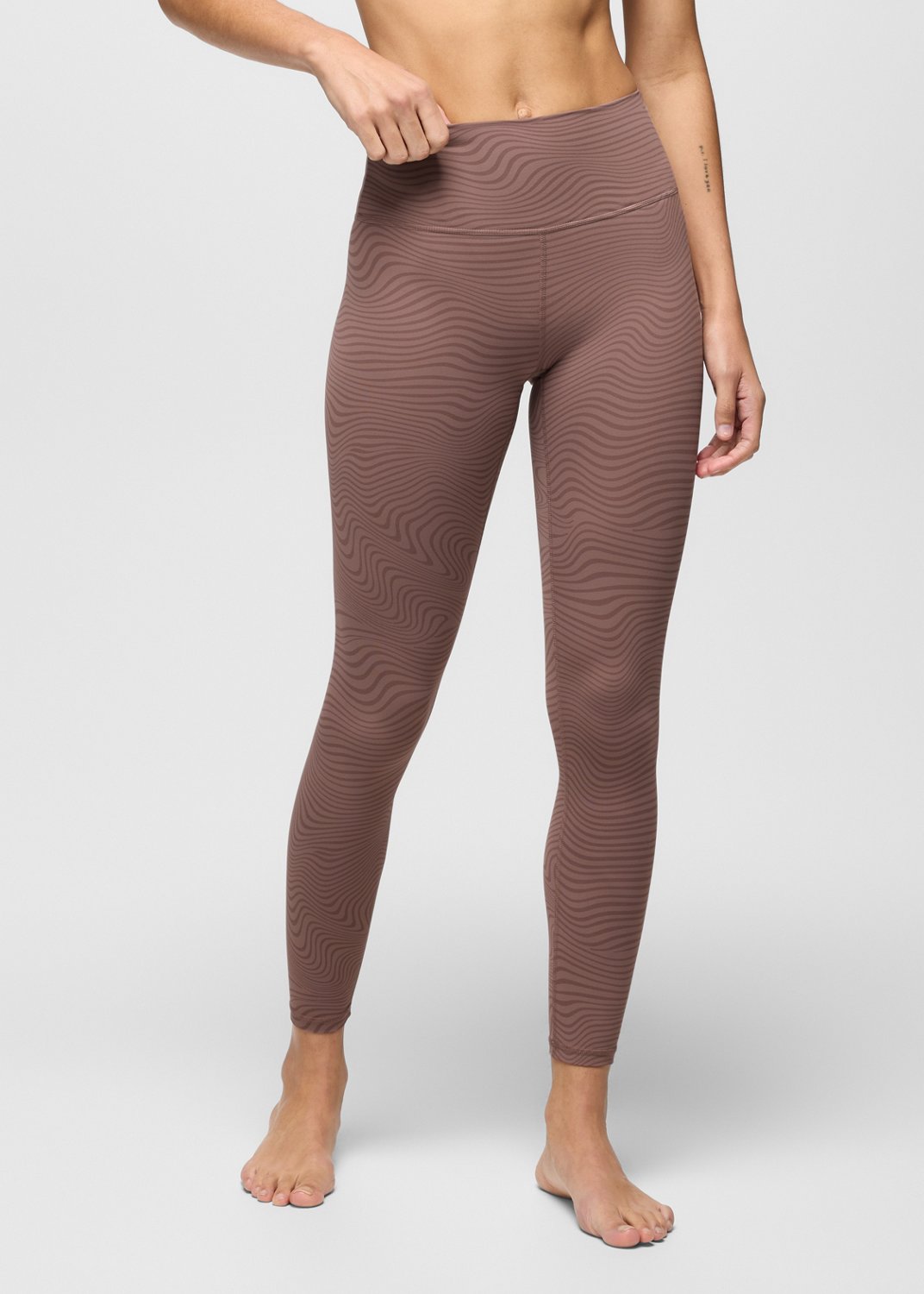 Womens prAna Luxara™ 7/8 Legging - Carob Wavee