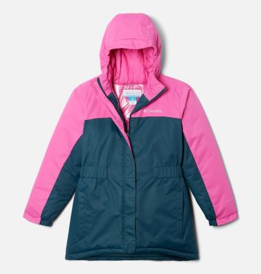 Columbia Girls' Hikebound Long Insulated Jacket - S - Blue