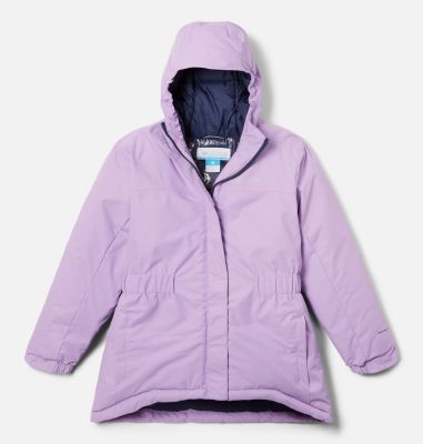 Columbia Girls' Hikebound Long Insulated Jacket - S - Purple