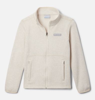 Columbia Kids' Sweater Weather Full Zip Jacket - L - White  Chalk