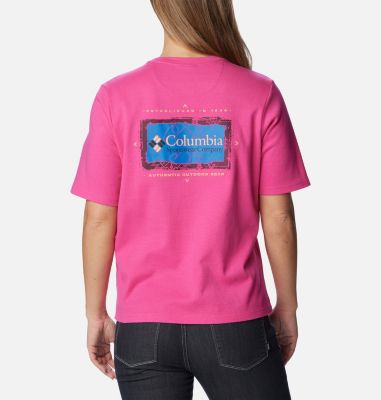 Columbia Women's Wintertrainer Graphic T-Shirt - L - Pink