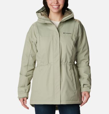 Columbia Women's Hikebound Long Insulated Jacket - L - Green
