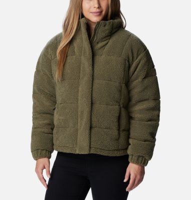 Columbia Women's Sherpa Ruby Falls Novelty Jacket - XL - Green