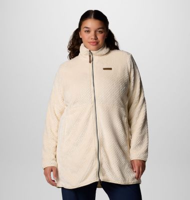 Columbia Women's Fire Side  Long Full Zip Fleece Jacket - Plus Size-