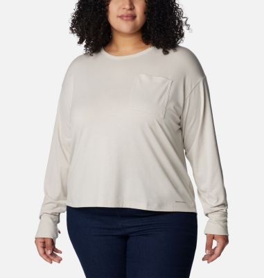Columbia Women's Boundless Trek  Long Sleeve Shirt - Plus Size-