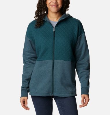 Columbia Women's Hart Mountain Quilted Hooded Full Zip - XL -