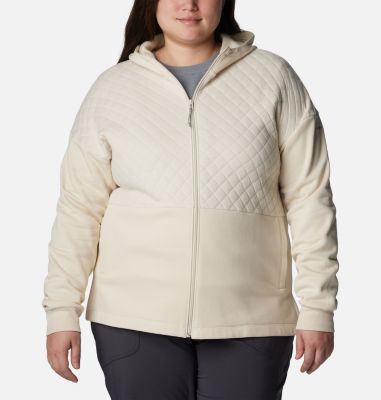 Columbia Women's Hart Mountain  Quilted Hooded Full Zip - Plus Size-