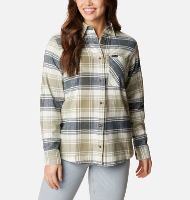 Columbia Women's Calico Basin Flannel Long Sleeve Shirt - XS -