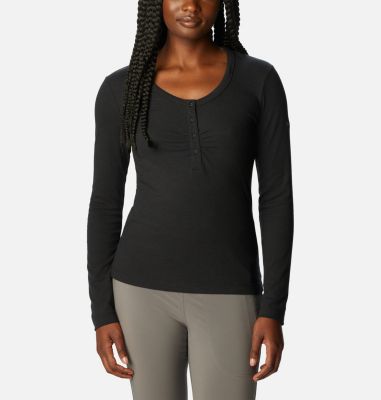 Columbia Women's Calico Basin Ribbed Long Sleeve Shirt - XL -