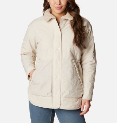 Columbia Women's Birchwood Quilted Jacket - S - White  Dark Stone