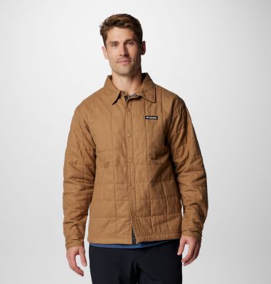 Columbia Men's Landroamer Quilted Shirt Jacket - S - Beige  Delta