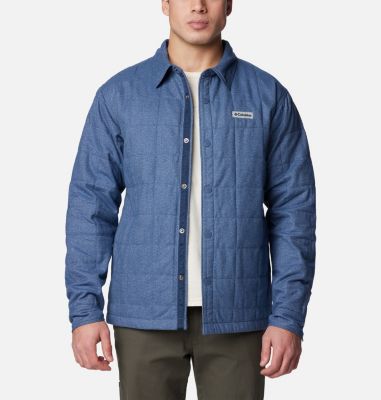 Columbia Men's Landroamer Quilted Shirt Jacket - XXL - Blue  Dark