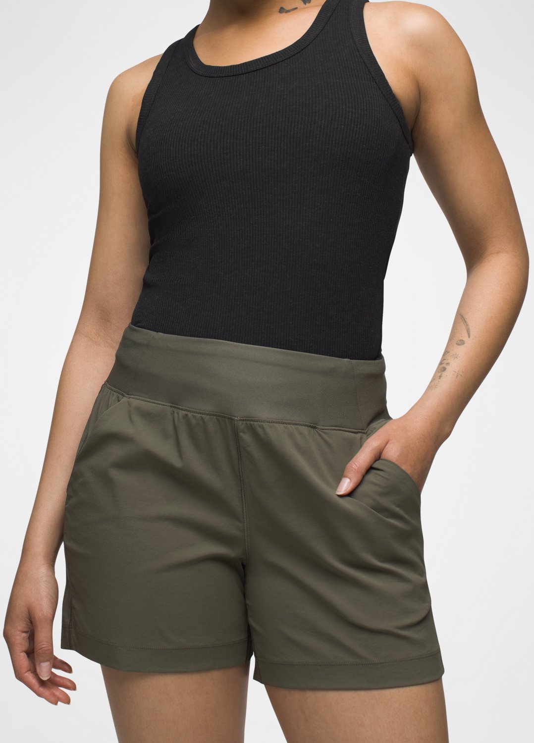 Womens prAna Koen 5" Short - Grape Leaf