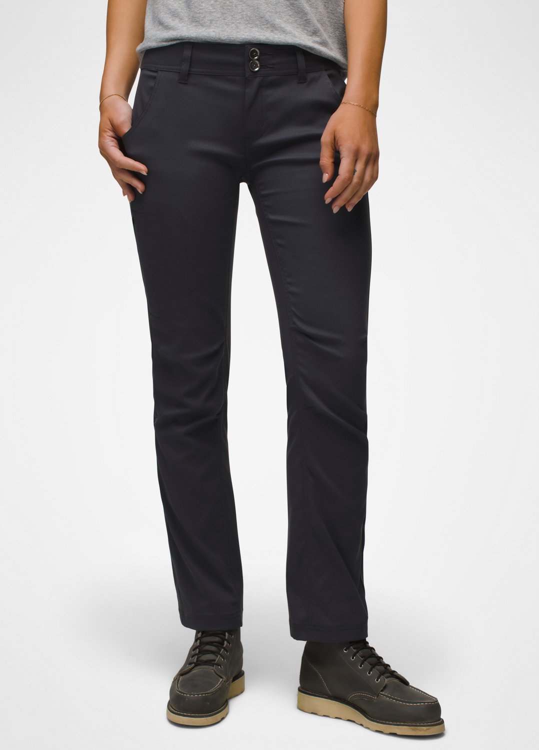 Womens prAna Halle Straight Pant - Coal