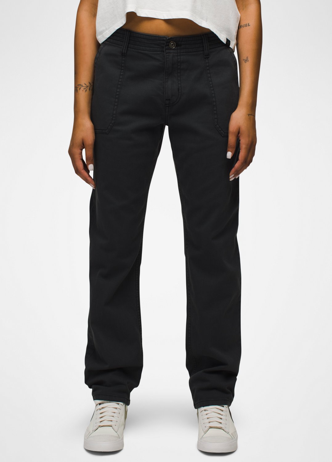 Womens prAna Sancho Boyfriend Pant - Charcoal