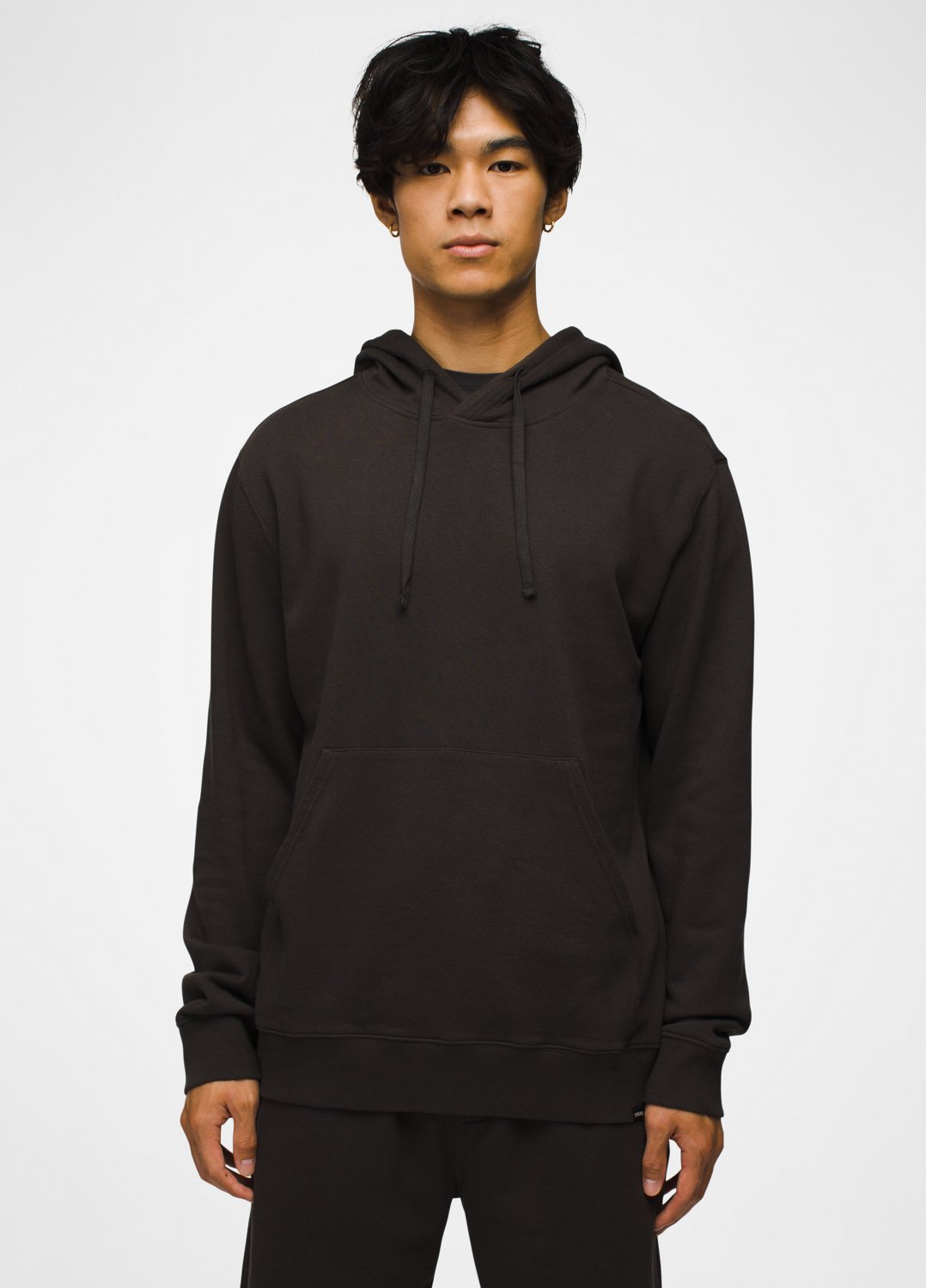 Mens prAna North County Hoodie - Dark Iron