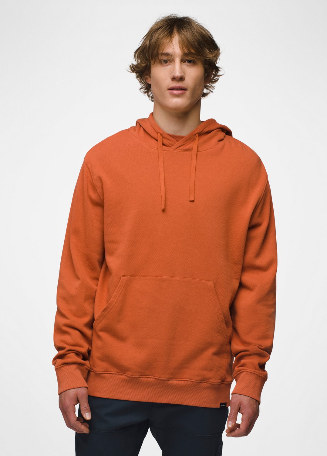Mens prAna North County Hoodie - Terracotta