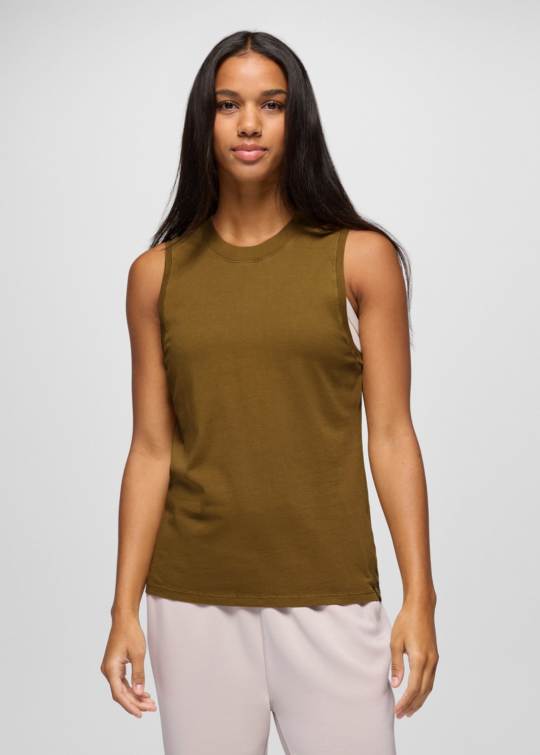 Womens prAna Everyday Tank - Retro Olive