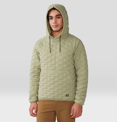 Mountain Hardwear Men's Stretchdown Light Pullover Hoody - XXL - Green