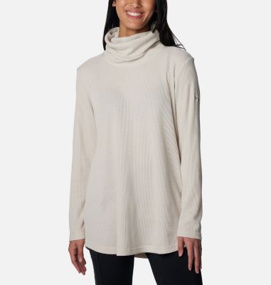 Columbia Women's Holly Hideaway Waffle Cowl Neck Pullover-