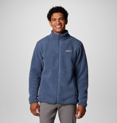 Columbia Men's Rugged Ridge III Full Zip Sherpa Fleece - S - Blue