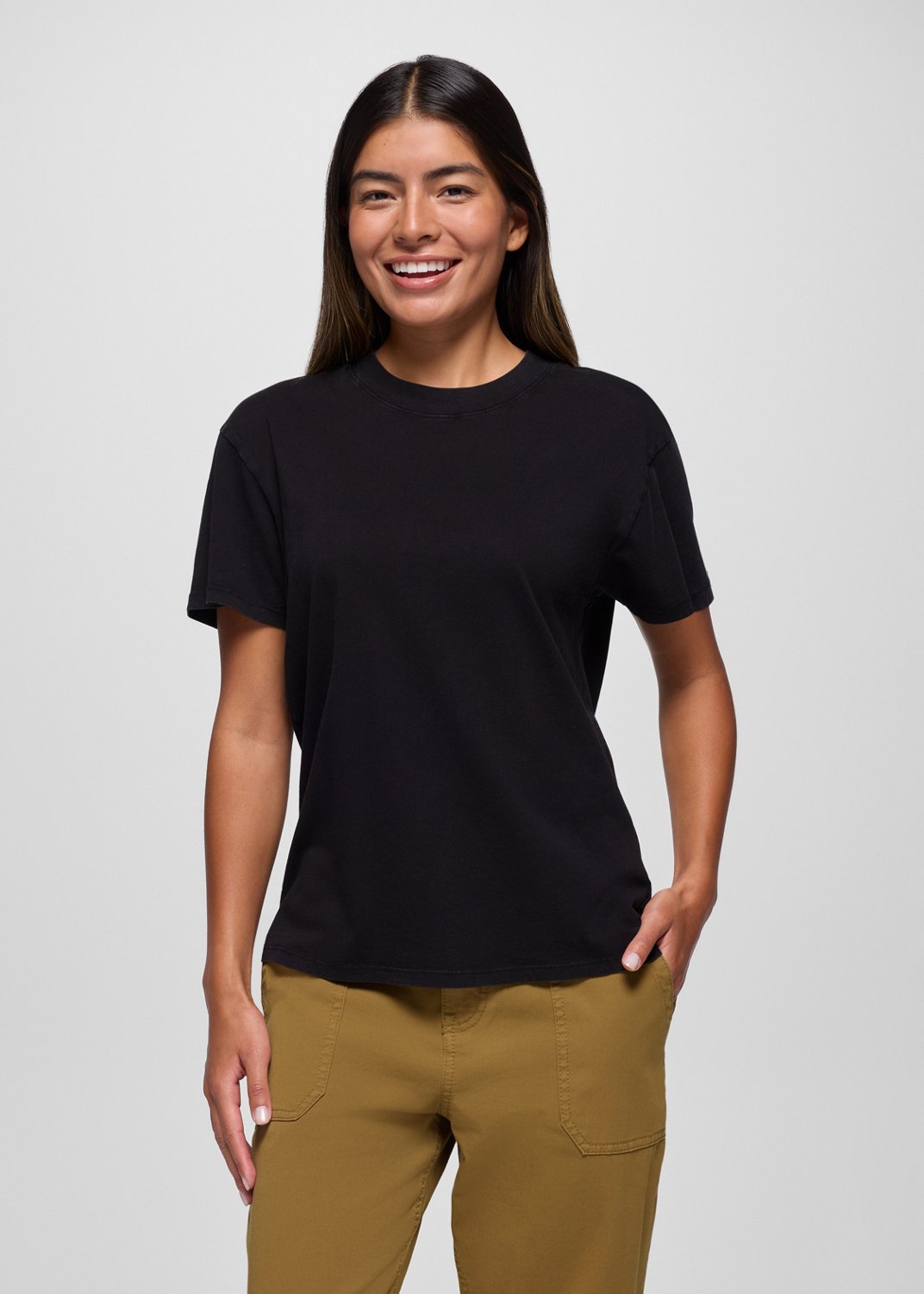 Womens prAna Everyday Short Sleeve Tee - Black