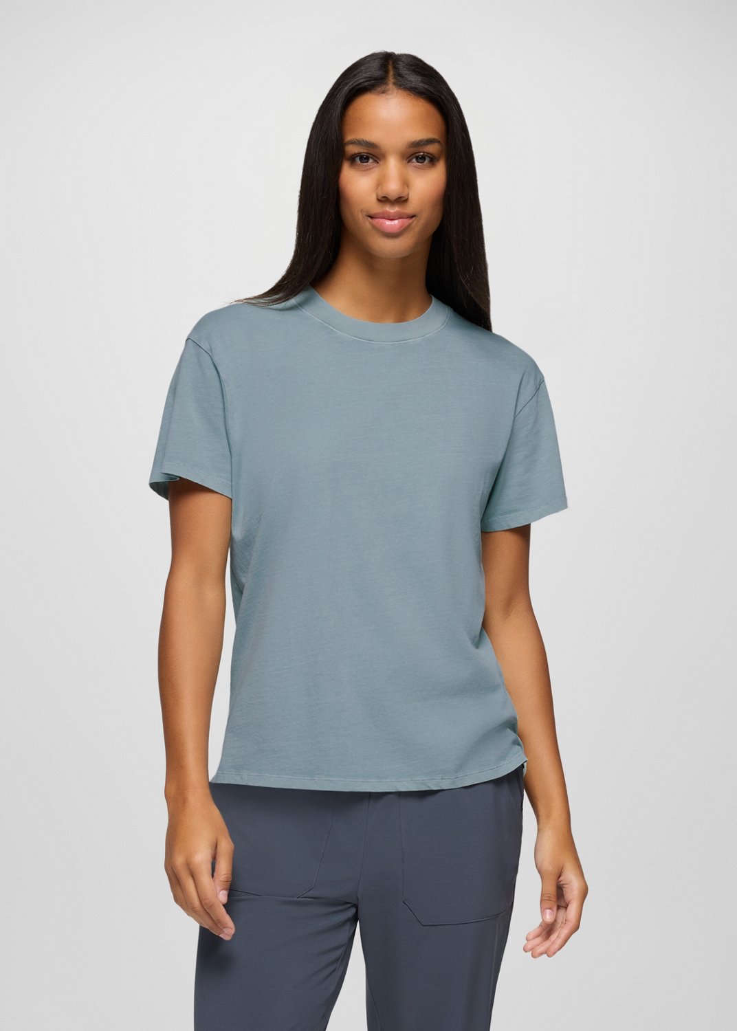 Womens prAna Everyday Short Sleeve Tee - Saltwater